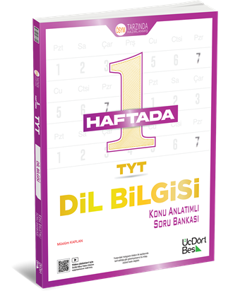 345-1 Haftada TYT Dilbilgisi Konu Anlatımlı Soru Bankası 2026