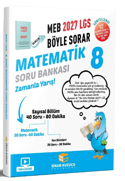 2027 8. Sınıf LGS Matematik Soru Bankası Sinan Kuzucu