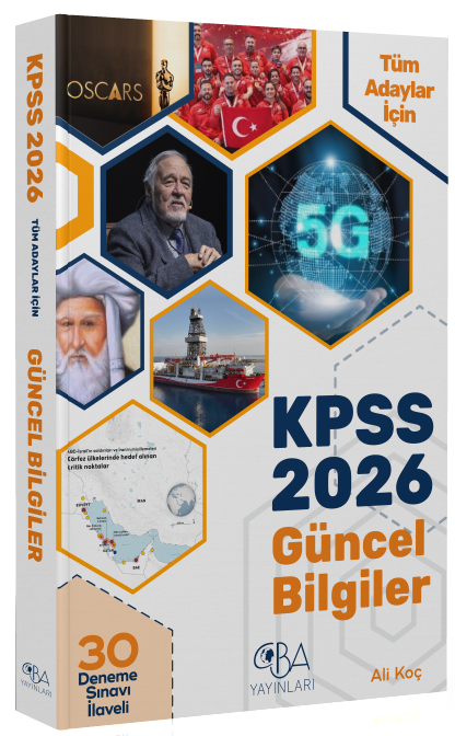 2026 KPSS Güncel Bilgiler Konu Anlatımı (30 Deneme İlaveli) - Ali Koç CBA Yayınları