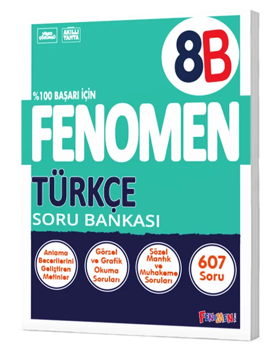 8. Sınıf LGS Türkçe Fenomen -B- Soru Bankası Fenomen Kitap