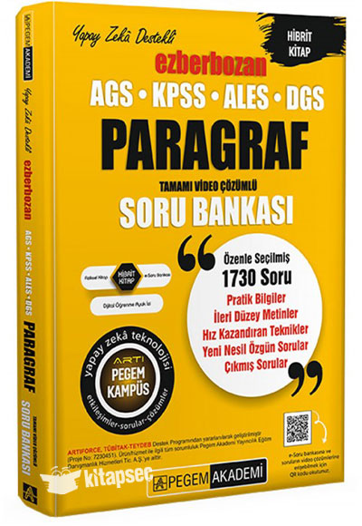 2026 KPSS-AGS-ALES-DGS Ezberbozan Paragraf Tamamı Video Çözümlü Soru Bankası