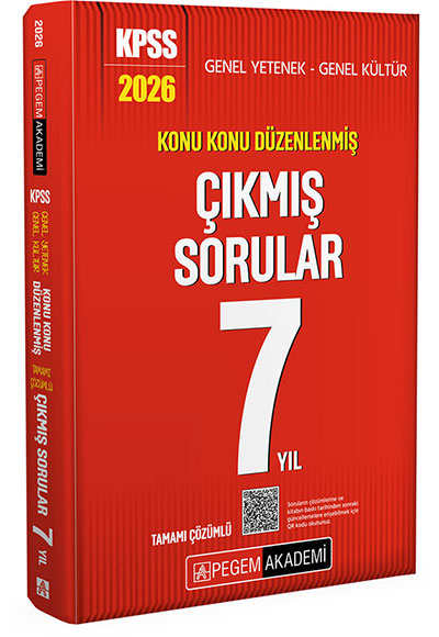 2026 KPSS Genel Yetenek Genel Kültür Konu Konu Düzenlenmiş Tamamı Çözümlü Çıkmış Sorular 7 Yıl