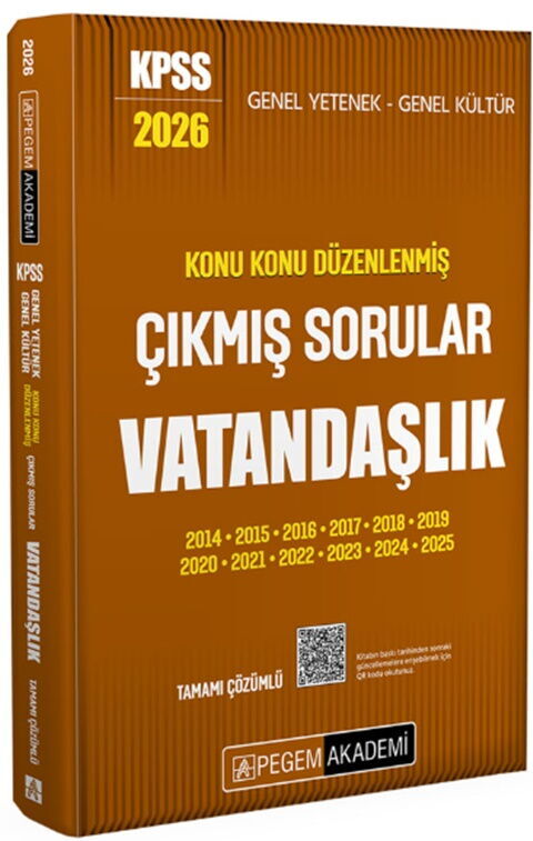 2026 KPSS Genel Yetenek Genel Kültür Konu Konu Düzenlenmiş Tamamı Çözümlü Çıkmış Sorular VATANDAŞLIK