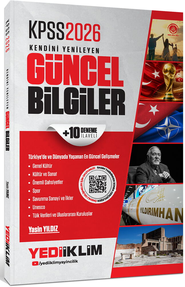 2026 KPSS Kendini Yenileyen Güncel Bilgiler + 10 Deneme İlaveli