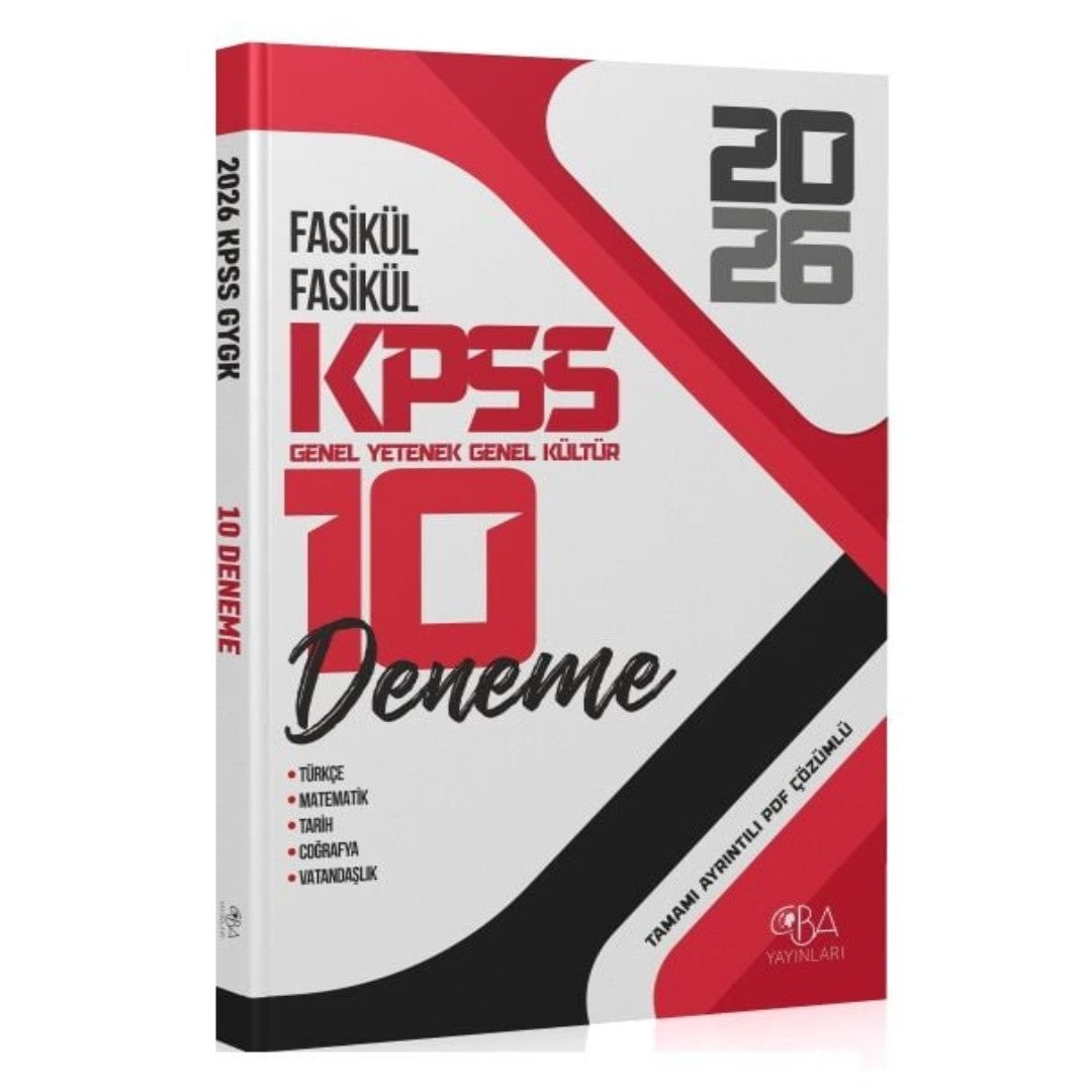 2026 KPSS GYGK FASİKÜL FASİKÜL 10 DENEME