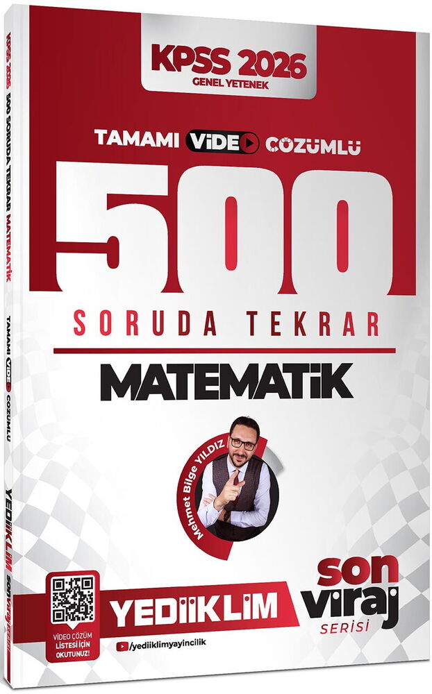 2026 KPSS Son Viraj Serisi Matematik Tamamı Video Çözümlü 500 Soruda Genel Tekrar Kampı