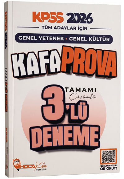 2026 KPSS Genel Yetenek Genel Kültür Kafa Prova 3 Deneme Çözümlü Hoca Kafası Yayınları