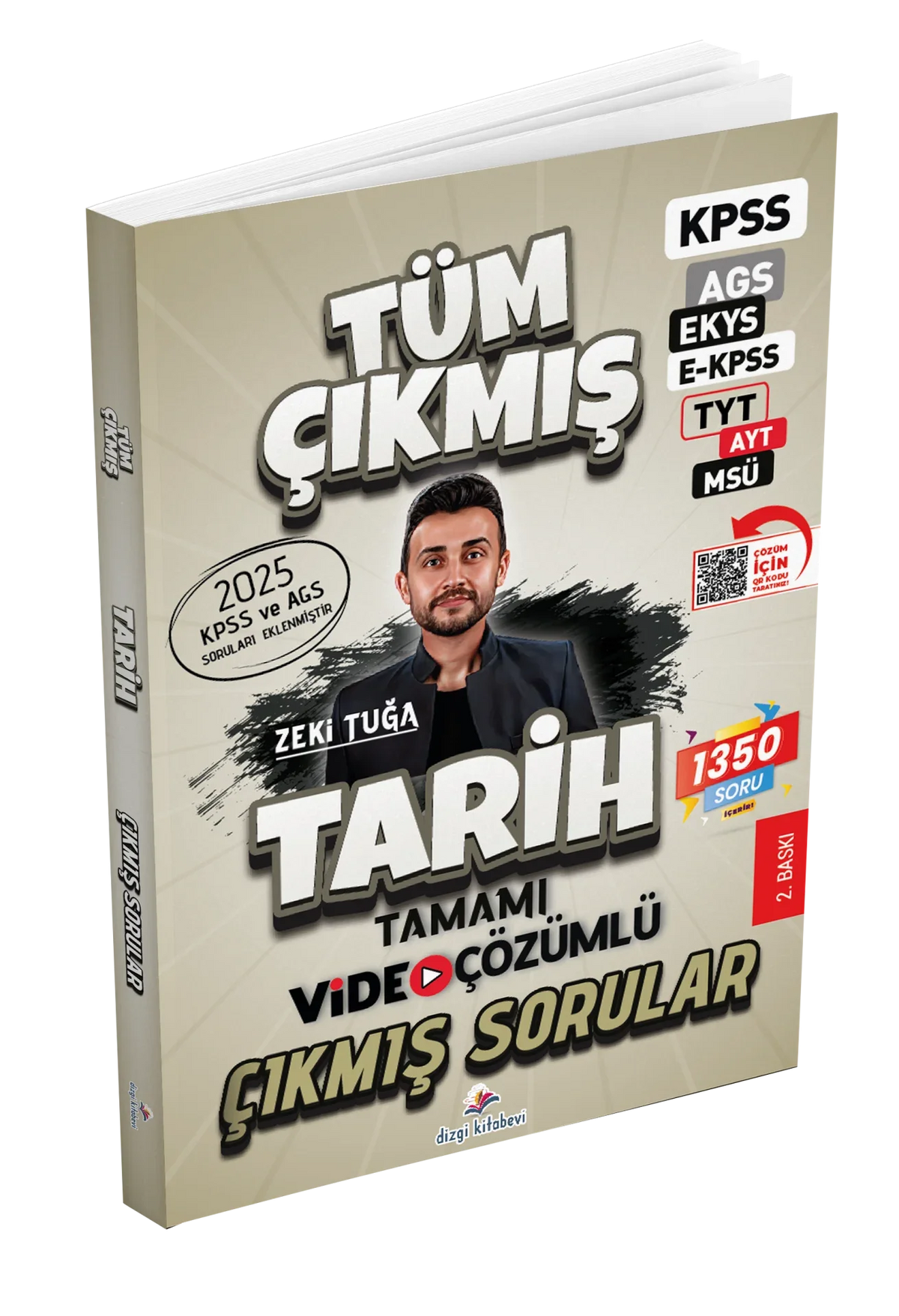 2026 KPSS AGS Tarih Tüm Sınavlar Tamamı Video Çözümlü Çıkmış Sorular 2. Baskı Zeki Tuğa