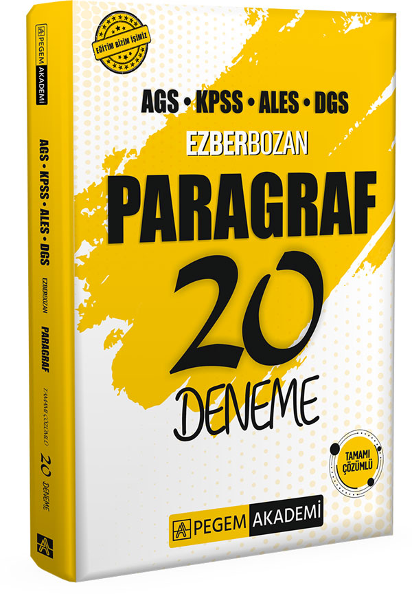 2026 KPSS AGS ALES DGS Ezberbozan Paragraf 20 Deneme
