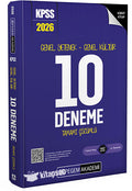 2026 KPSS Genel Yetenek Genel Kültür Tamamı Çözümlü 10 Deneme (MAVİ)