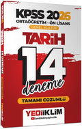 2026 KPSS Ortaöğretim Ön Lisans Genel Kültür Tarih Tamamı Çözümlü 14 Deneme