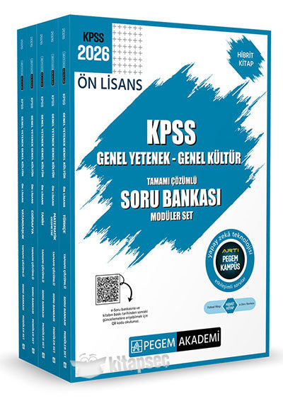 2026 KPSS Ön Lisans Soru Bankası Modüler Set Genel Yetenek Genel Kültür Tamamı Çözümlü (5 Kitap)