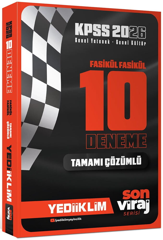 2026 KPSS Son Viraj Serisi Gy-Gk Tamamı Çözümlü 10 Fasikül Deneme