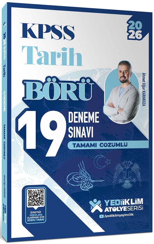 2026 KPSS Atölye Serisi Börü Tarih Tamamı Çözümlü 19 Deneme Sınavı