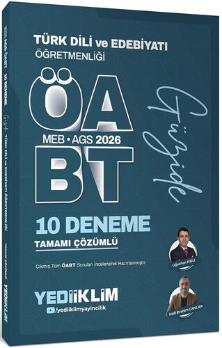Yediiklim 2026 ÖABT Güzide Türk Dili ve Edebiyatı Öğretmenliği Tamamı Çözümlü 10 Deneme